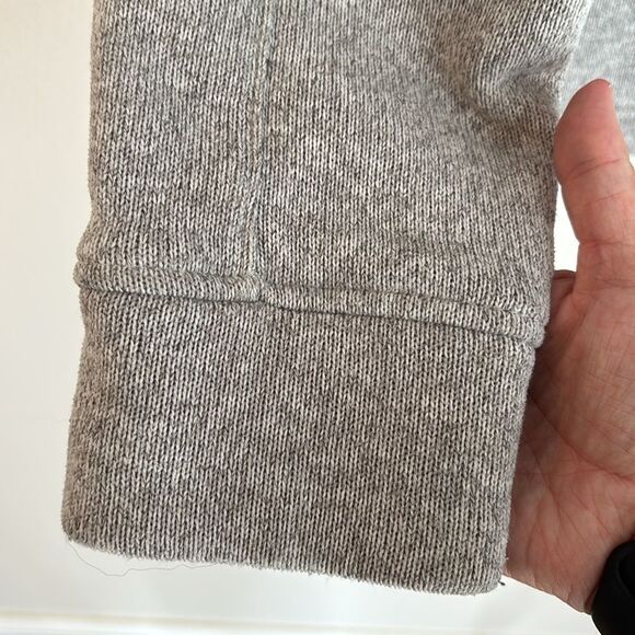 Banana Republic Men Heather Gray pullover polartec Zip-Up Sweatshirt size large - Picture 4 of 8